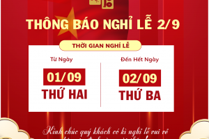 Thông báo nghỉ lễ Quốc Khánh 2/9